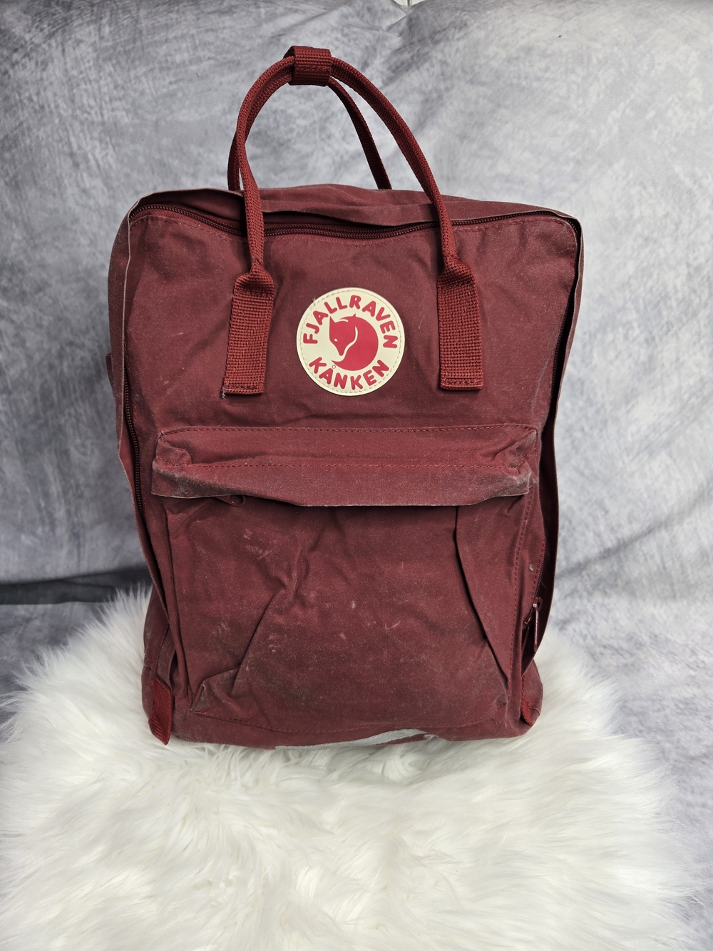 Fjällräven Kånken Classic Backpack in the brand's popular Ox Red or Plum colorwa